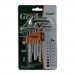 Ключи шестигранные 9шт 1.5-10мм CrV (короткие) GRAD (4022075)