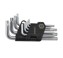 Ключи TORX 9шт T10-T50 CrV (короткие с отверстием) SIGMA (4022211)