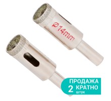 Коронки алмазные по керамике и стеклу Ø14мм SIGMA (1541141)