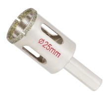 Коронки алмазные по керамике и стеклу Ø25мм SIGMA (1541251)