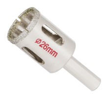 Коронки алмазные по керамике и стеклу Ø26мм SIGMA (1541261)