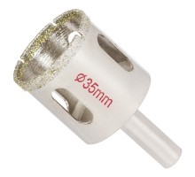Коронки алмазные по керамике и стеклу Ø35мм SIGMA (1541351)