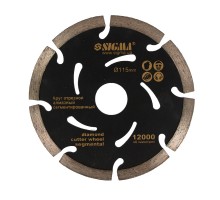 Круг алмазный сегментированный Ø115×22.2мм, 12000об/мин SIGMA (1922321)