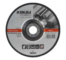 Круг зачистной по металлу Ø150×6.0×22.2мм, 10200об/мин SIGMA (1931411)