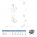 Насос центробежный скважинный 0.55кВт H 85(55)м Q 40(25)л/мин Ø66мм AQUATICA (DONGYIN) (777073)