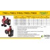 Насос циркуляционный с термодатчиком 100Вт Hmax 6м Qmax 75л/мин Ø1 1/2" 130мм + гайки Ø1" AQUATICA (774033)