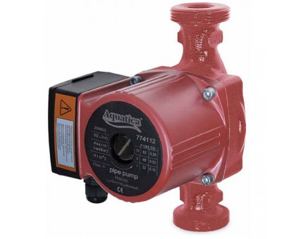 Насос циркуляционный 65Вт Hmax 4м Qmax 63л/мин Ø2" 180мм + гайки Ø1 1/4" AQUATICA (774114)