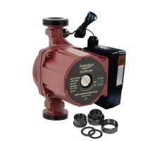 Насос циркуляционный с термодатчиком 65Вт Hmax 4м Qmax 63л/мин Ø1" 130мм + гайки Ø3/4" AQUATICA (774011)
