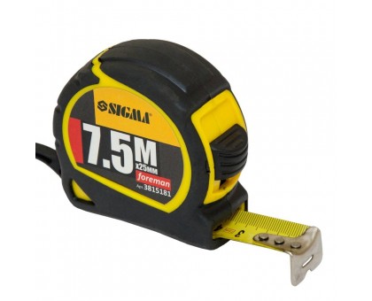 Рулетка Foreman 7.5м×25мм SIGMA (3815181)