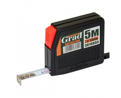 Рулетка с автостопом 5м×13мм GRAD (3816055)