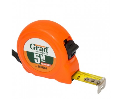 Рулетка Monolit 5м×19мм GRAD (3816355)