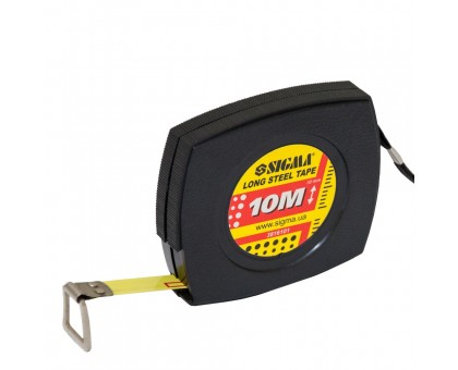 Рулетка стальная лента 10м×10мм SIGMA (3816101)