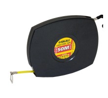 Рулетка стальная лента 50м×10мм (черная) SIGMA (3816501)
