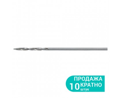 Сверло по металлу HSS полированное Ø1.0мм (pvc, КРАТНО 10шт) SIGMA (1169031)