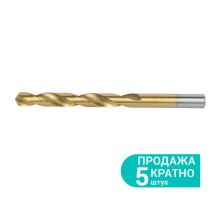 Сверло по металлу HSS-TIN титановое Ø10.0мм (pvc, КРАТНО 5шт) SIGMA (1165851)