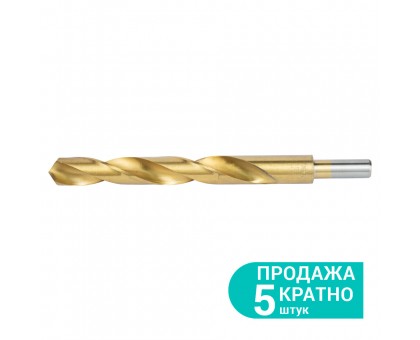 Сверло по металлу HSS-TIN титановое Ø15.0мм (pvc, КРАТНО 5шт) SIGMA (1165961)