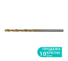 Сверло по металлу HSS-TIN титановое Ø2.0мм (pvc, КРАТНО 10шт) SIGMA (1165131)