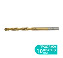Сверло по металлу HSS-TIN титановое Ø5.5мм (pvc, КРАТНО 10шт) SIGMA (1165481)