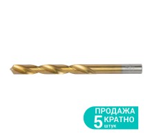 Сверло по металлу HSS-TIN титановое Ø9.5мм (pvc, КРАТНО 5шт) SIGMA (1165831)