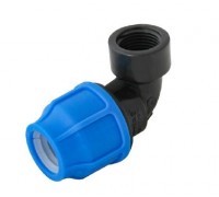 Коліно 90 ° з вн. різьбленням. PP D.90х3